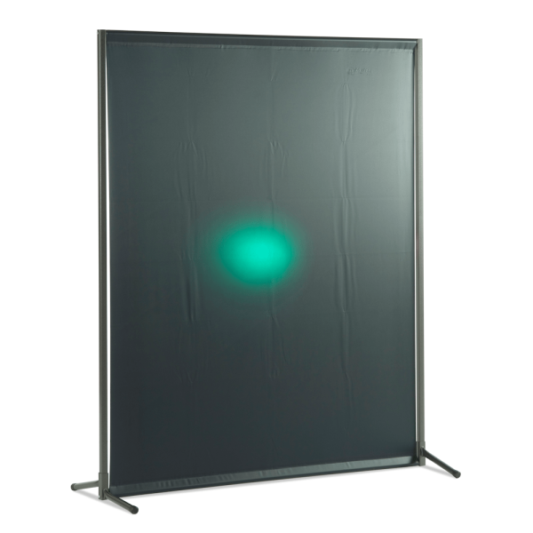 Stellwand / Schutzwand VIPER 1460 mit Spannvorhang 1800 x 1460 mm Dunkelgrün